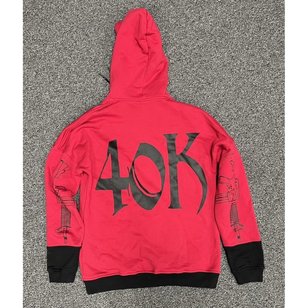 Klaymore Hoodie Heavy Metal Rock Hardcore Band Punk Pittsburgh Medium Red Hoodie - Picture 7 of 8
